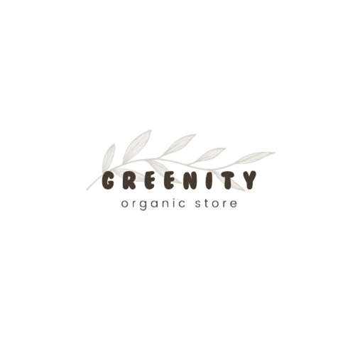 beige and brown elegant organic store logo